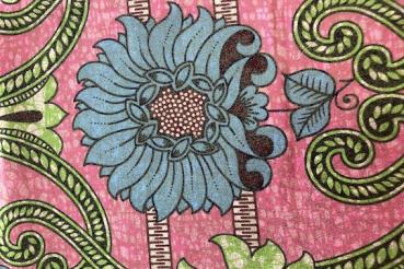 Preview: ROSE BLUE FLOWER GARDEN  Osikani Stoff